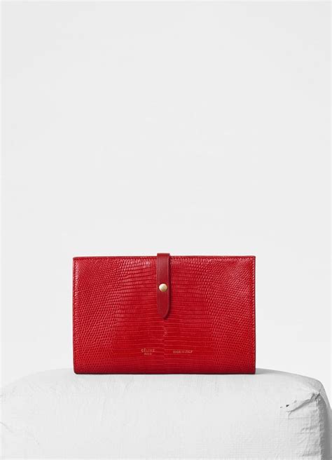 céline large strap multifunction wallet replica|Strap large multifunction in lizard and shiny calfskin .